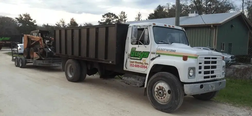 The Rite Guys Tree Service dump truck used to haul brush and debris away from job sites