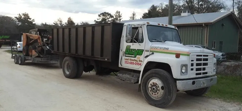 The Rite Guys Tree Service dump truck used to haul brush and debris away from job sites
